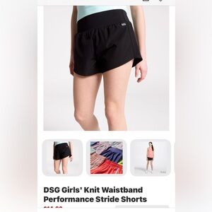 DSG Girls’ Knit Waistband Performance Stride Shorts